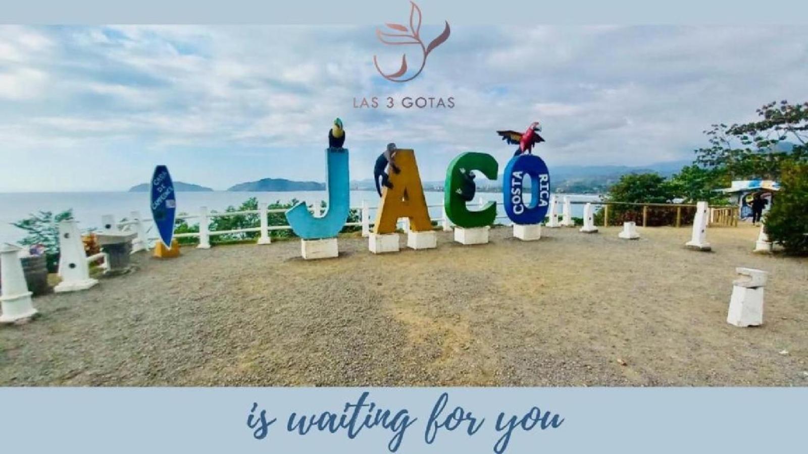 Apartamento De Lujo Las 3 Gotas Jaco, Frente Al Mar Con Vista A La Playa المظهر الخارجي الصورة